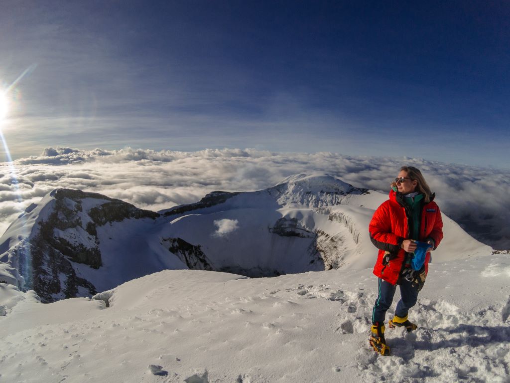 Chimborazo, 6263 m, und Cotopaxi, 5897 m